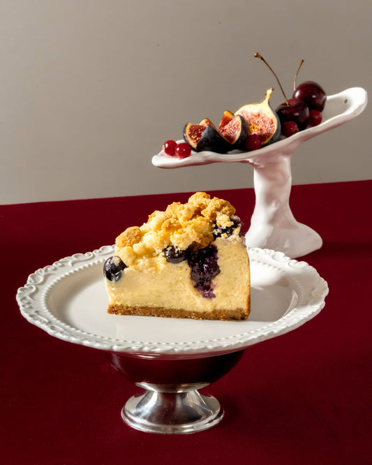 New York Blueberry Crumble Cheesecake
